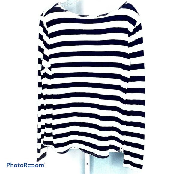 Ann Taylor LOFT  Striped Pullover‎ Top M - Picture 2 of 8